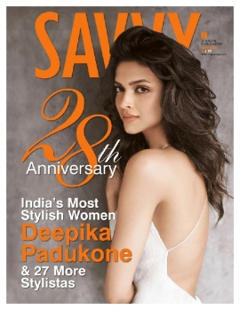 Deepika Padukone on the cover of Savvy - June 2012